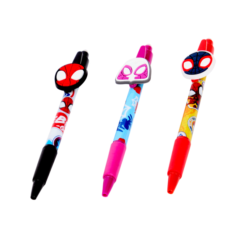 Lot de 3 stylos gel effaçables – Motifs assortis