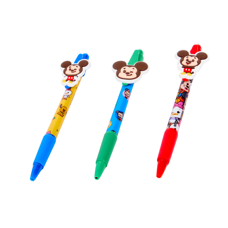 Lot de 3 stylos gel effaçables – Motifs assortis