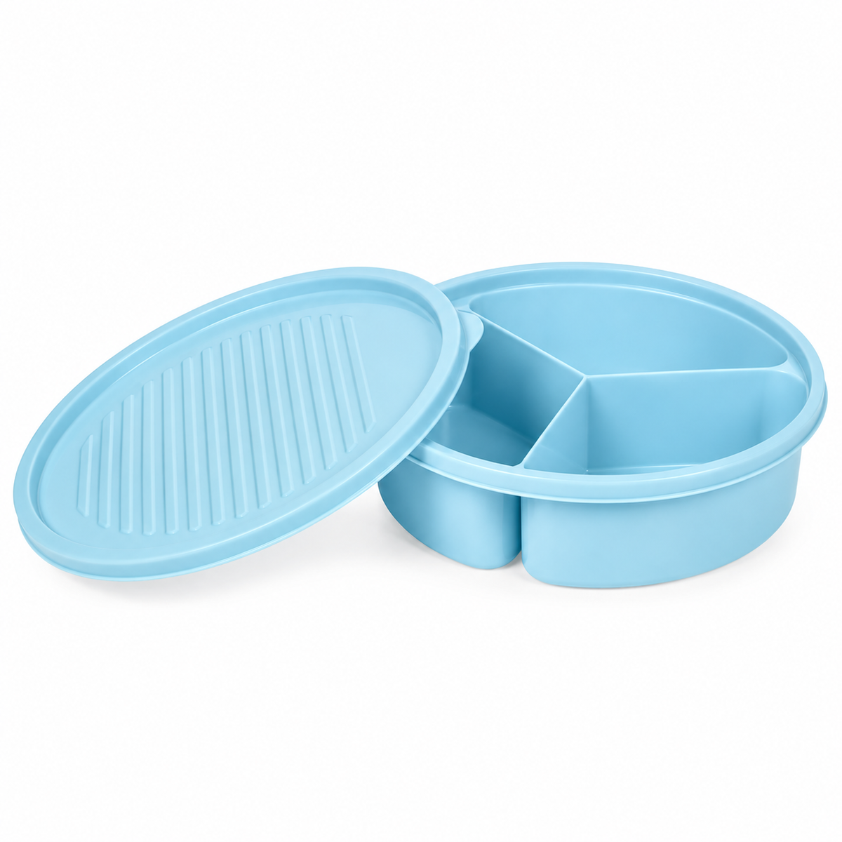 Boîte repas avec couvercle – 3 compartiments
