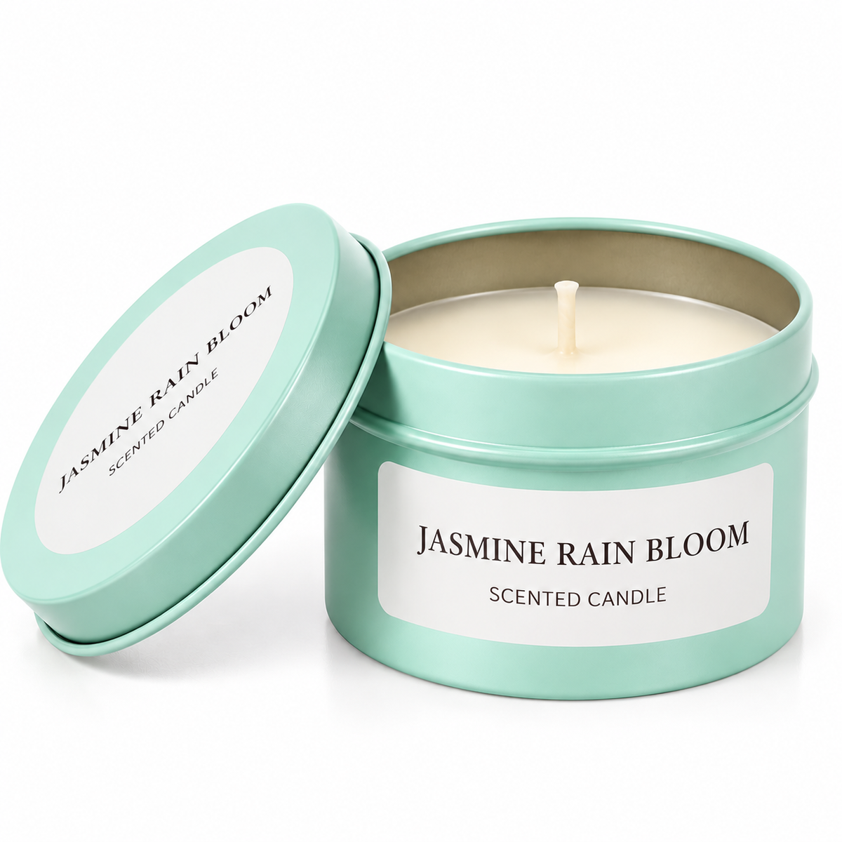 Bougie parfumée en boîte métallique – 5 senteurs