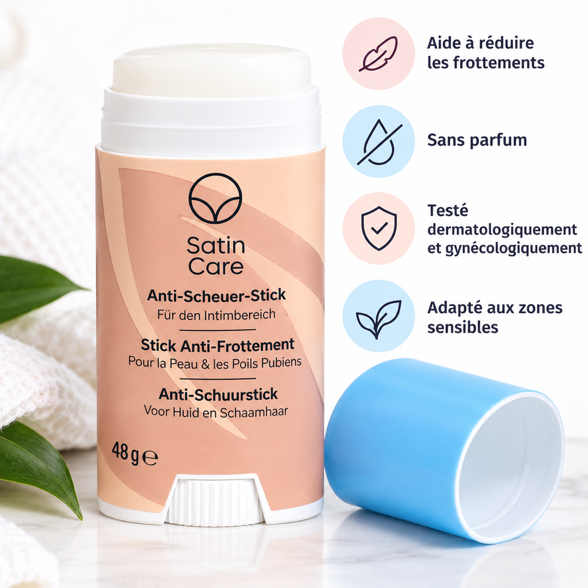 Stick anti-frottement Satin Care – 48 g