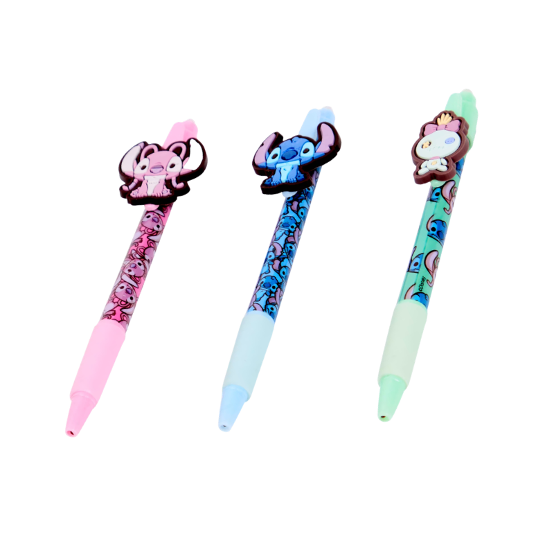 Lot de 3 stylos gel effaçables – Motifs assortis