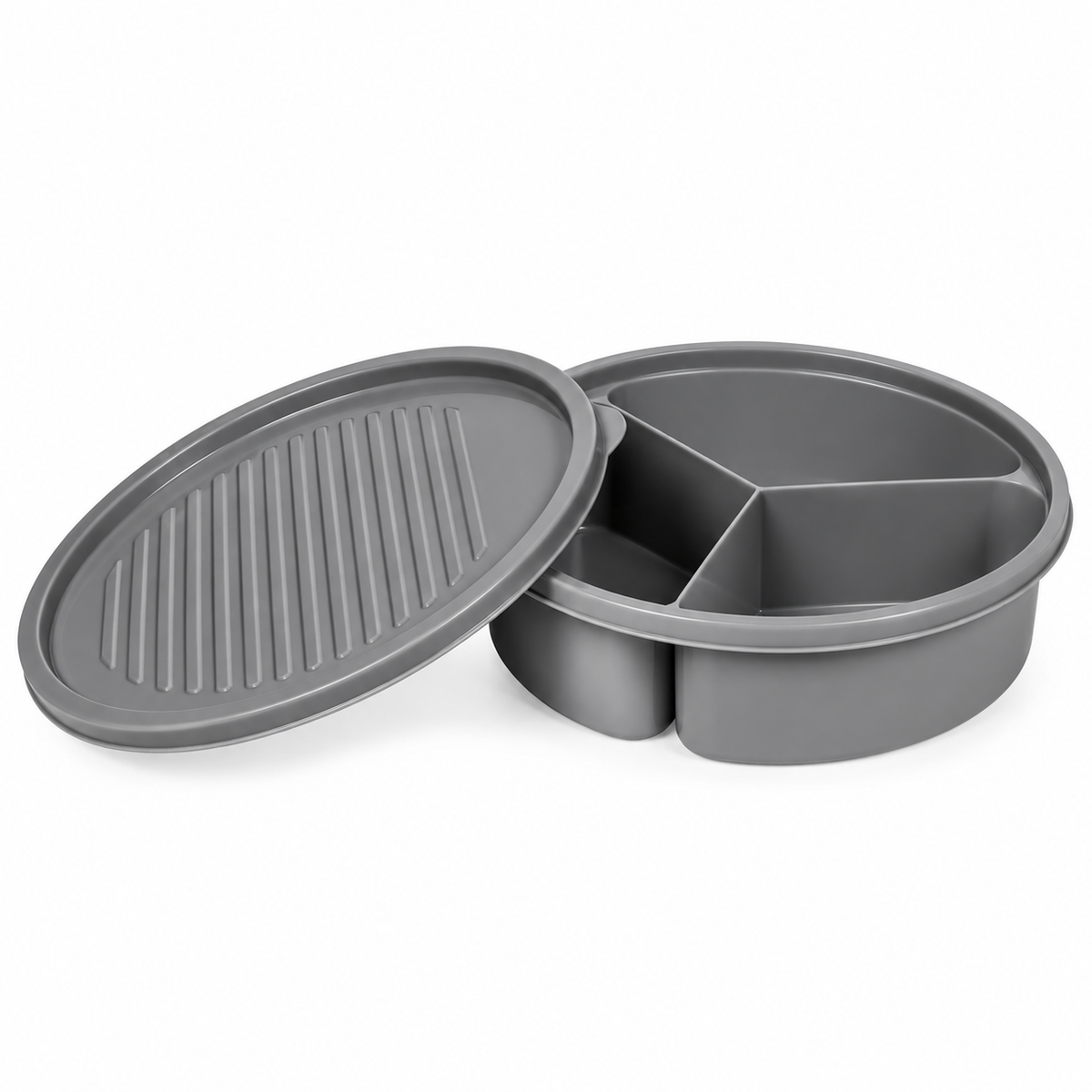 Boîte repas avec couvercle – 3 compartiments