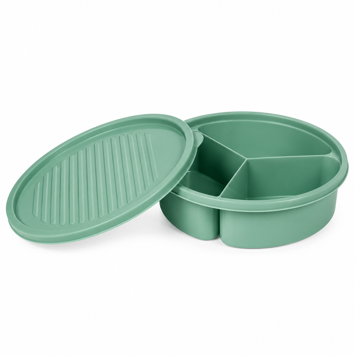 Boîte repas avec couvercle – 3 compartiments