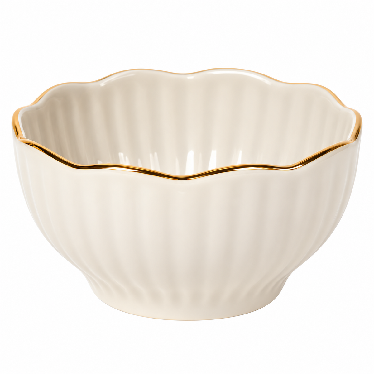 Bol en porcelaine Arista – Bord doré