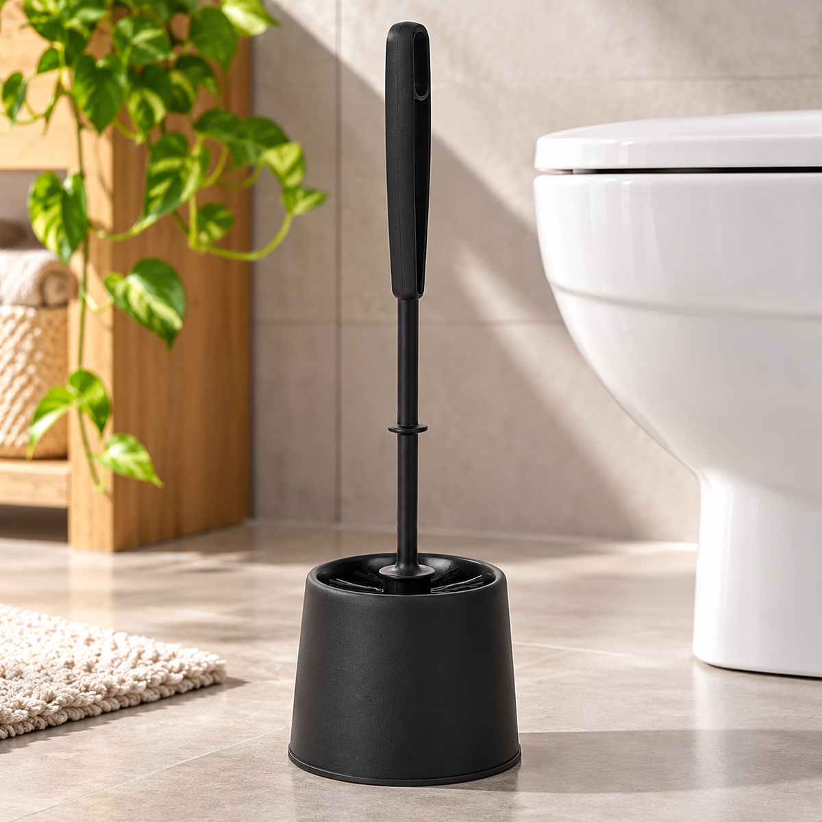 Brosse WC avec support – Compacte et discrète