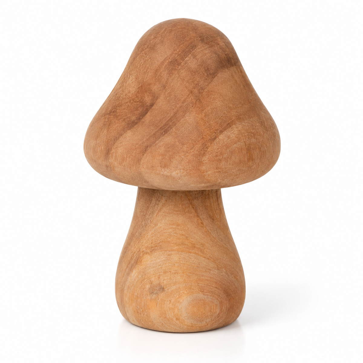 Champignon décoratif en bois naturel – 9,5 cm