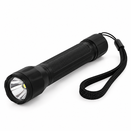 Lampe de poche LED noire – 60 lumens