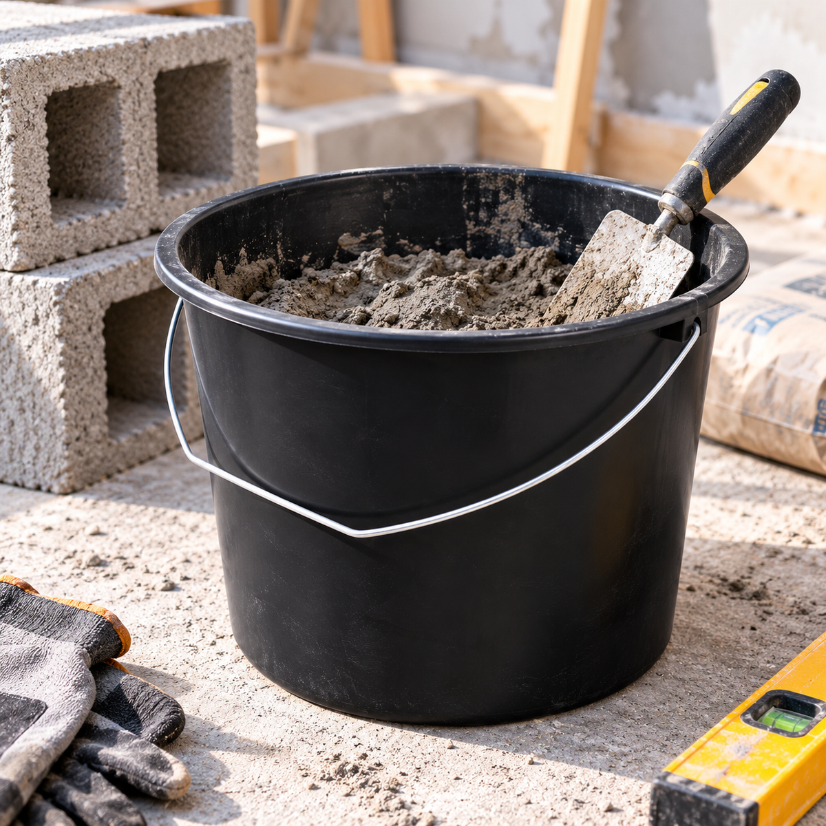 Seau noir – 12 L