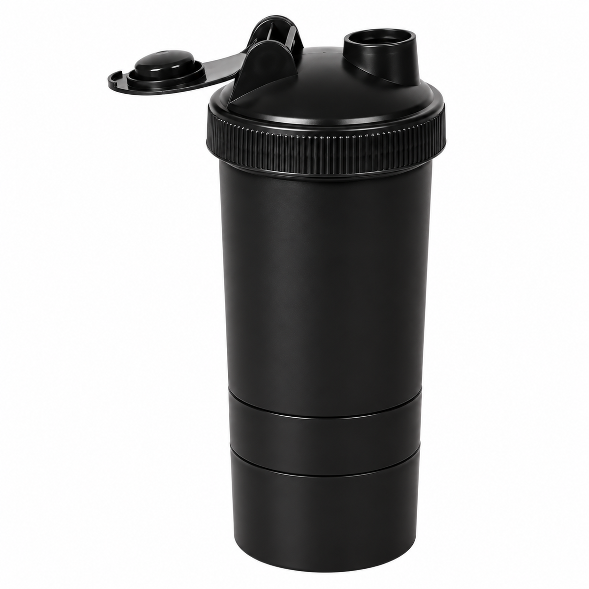 Shaker 500 ml avec 2 compartiments de rangement