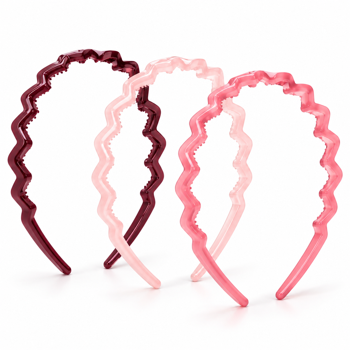 Serre-têtes ondulés – Lot de 3 pièces